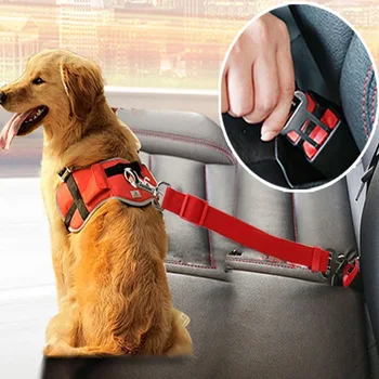 Регулируема каишка, колан за кучета, защита за пътуване на открито, аксесоари за домашни любимци, здрава автомобили шлейка, стоки за домашни любимци