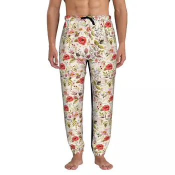 Реколта мъжки спортни панталони за джогинг с джобове и с дъното на цветенце