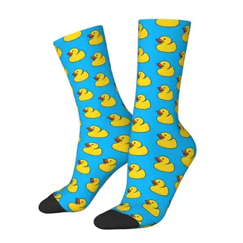Реколта мъжки чорапи с гумена патица Унисекс, Нестандартен, Забавен чорап за екипажа подарък