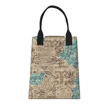 Ретро Абстрактен Колаж, Голяма Модерна Чанта за пазаруване с дръжка, Множество Пазарска чанта От здрав винтажной памучен плат