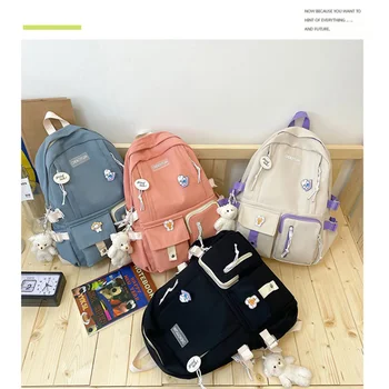 Скъпа Раница за пътувания, ученически чанти за момичета, Всекидневни Нова ученическа раница, ученически чанти за жени, Детска раница, удобни