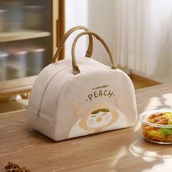 Случайна чанта за обяд, чанта-хладилник с цип, Термосумка, Обяд-бокс, Холщовые чанти за пикник обяд за работа, Къмпинг, чанти с модел на хранене