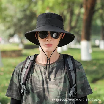 Стилна шапка за защита от слънце на открито-бързосъхнеща шапка-кофа за риболов и разходки