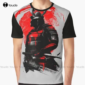 Тениска с изображение на Воин Самурай, тениски с дигитален печат, Градинска облекло Xxs-5Xl, Нов популярният коледен подарък Унисекс
