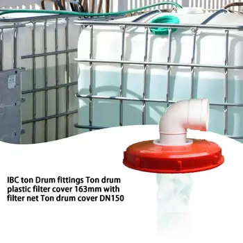 Устойчива кутията на филтъра на резервоара Ibc Т-Образна форма За премахване на прах и отломки, Защита на дупки, Моющийся Найлонов филтър за дъждовна вода за 1000 литра