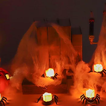 Хелоуин, Светещи Паяци, Лампа със Свещ, Трайни Изделия, Декоративни модел, подарък за Рожден Ден