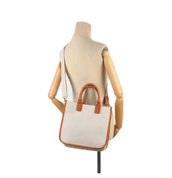 Холщовая дамска чанта за през рамото от естествена кожа с голям капацитет, универсална за пътуване до работа