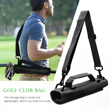 Чанта за носене на стика за голф Преносим тренировъчен калъф за голф с пагон Леки аксесоари за спорт на открито