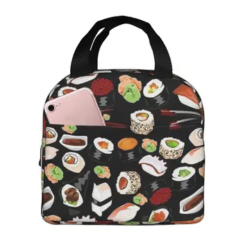 Чанта за обяд За суши Изолирани многофункционални чанти за обяд за Многократна употреба термосумки-охладители
