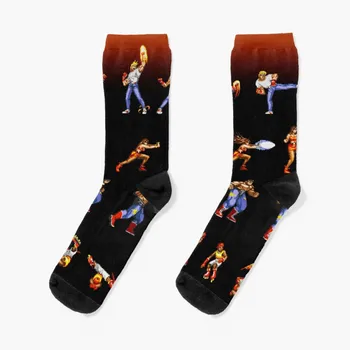 Чорапи в стил пикселни графики Streets Of Rage, стръмни чорапи, спортни чорапи в стил хип-хоп, мъжки чорапи, Дамски