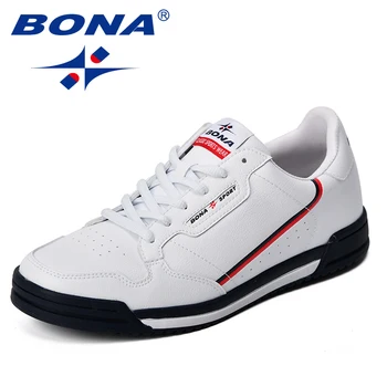 BONA 2023 Мъжки обувки за скейтборд, спортни маратонки Унисекс, Мъжки маратонки, дишащи обувки с кошница, мъжки обувки